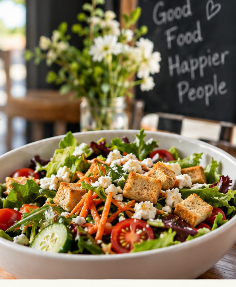 Illustrative salad-bowl concept crop; not an actual dish or the actual restaurant.